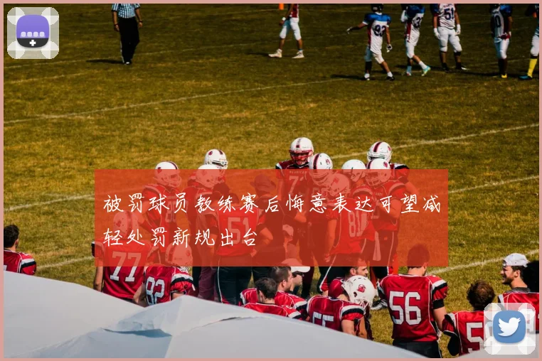 被罚球员教练赛后悔意表达可望减轻处罚新规出台
